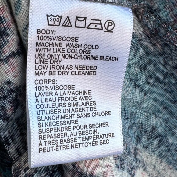 Ecote Tiered Tank Top Womens XS Tunic Boho Watercolor Layered Crochet - Picture 11 of 13